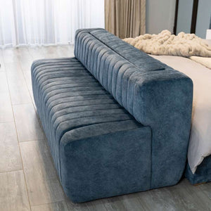 Bedroom Ottoman with a built-in TV mechanism.